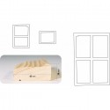 "4,5" - 60 cm obvodová lišta klínového rámu